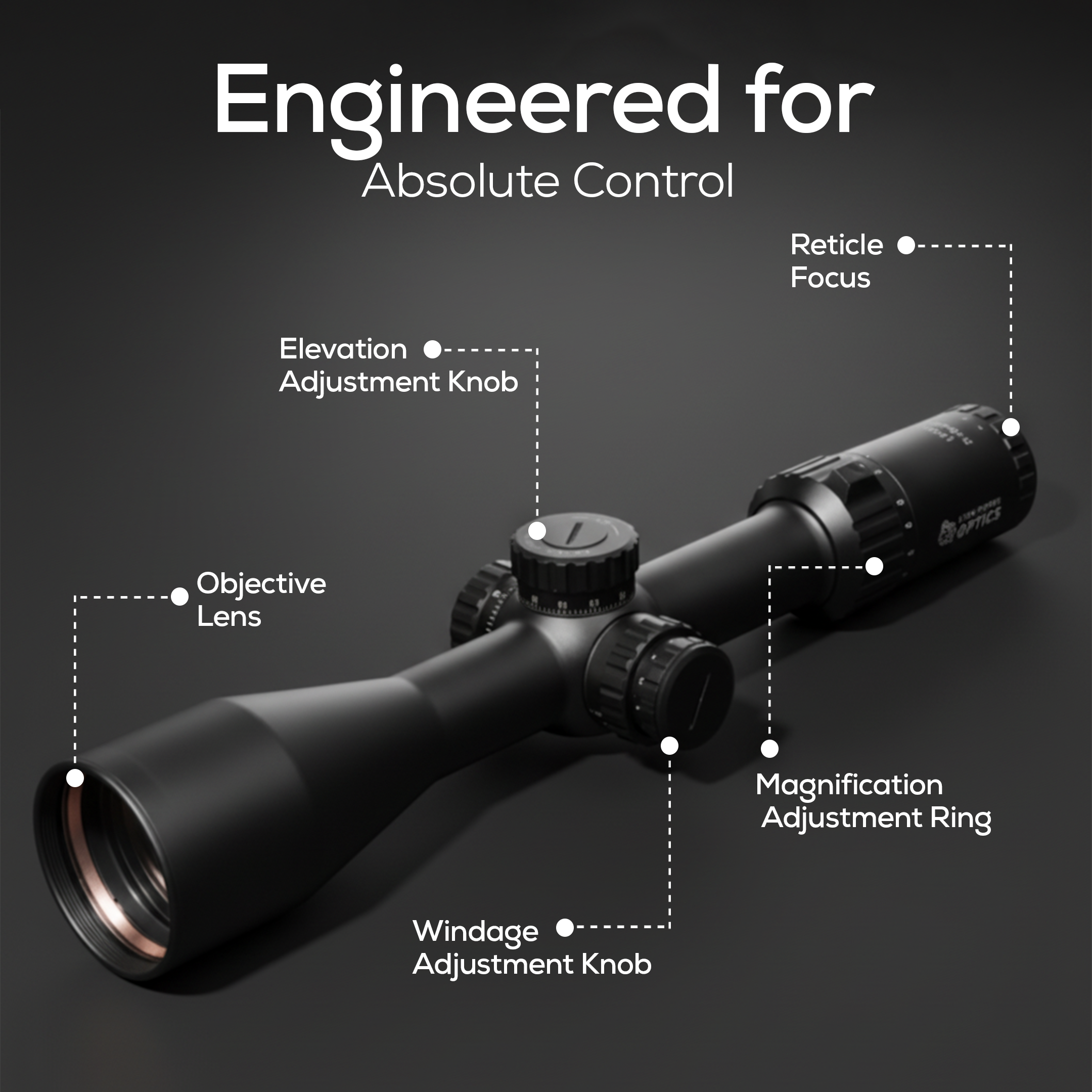 Montana 3-18x50MM Tactical Riflescope First Focal Plane (FFP)