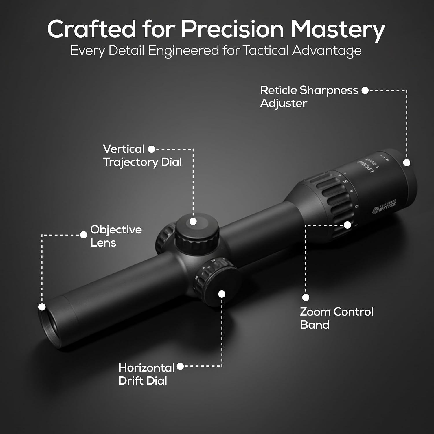 Tactical Riflescope 1-6x24