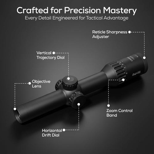Tactical Riflescope 1-6x24