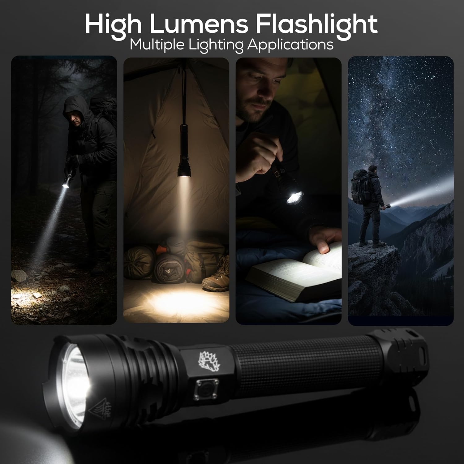 LED 2500 Lumens Long Range Tactical Flashlight